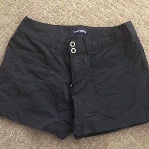 Arcteryx womens hiking shorts, size 8 black